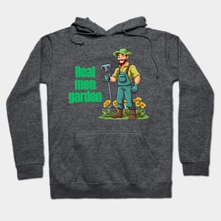 Cartoon design of a male gardener with humorous saying Hoodie